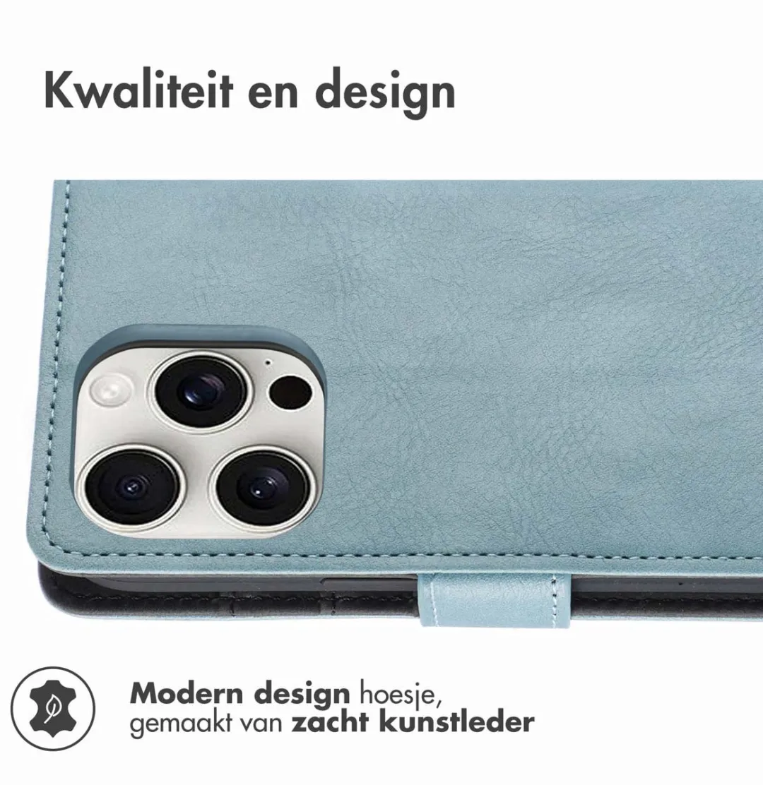Imoshion Hoesje iPhone 16 Pro Lichtblauw - 3 Pasjes