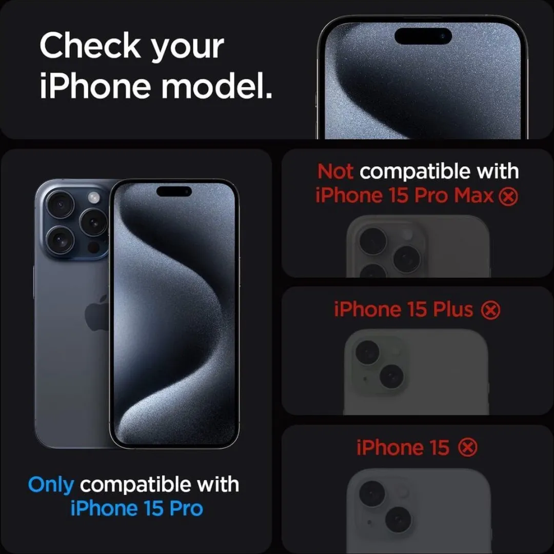 Spigen Crystal Flex ACS06469 Hoesje - iPhone 15 Pro - Transparant