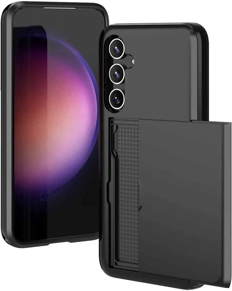 Imoshion Hoesje Samsung Galaxy S23 FE - Pasjeshouder - 2 Stuks - Zwart