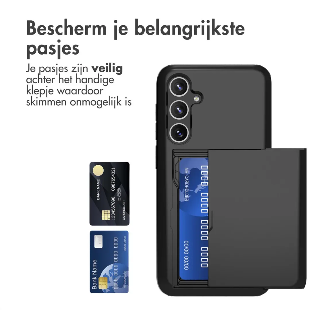 Imoshion Hoesje Samsung Galaxy S23 FE - Pasjeshouder - 2 Stuks - Zwart