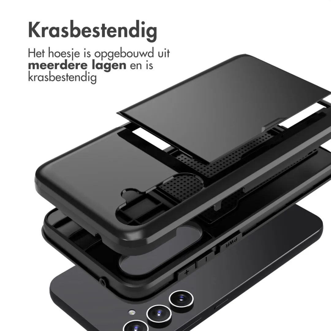 Imoshion Hoesje Samsung Galaxy S23 FE - Pasjeshouder - 2 Stuks - Zwart