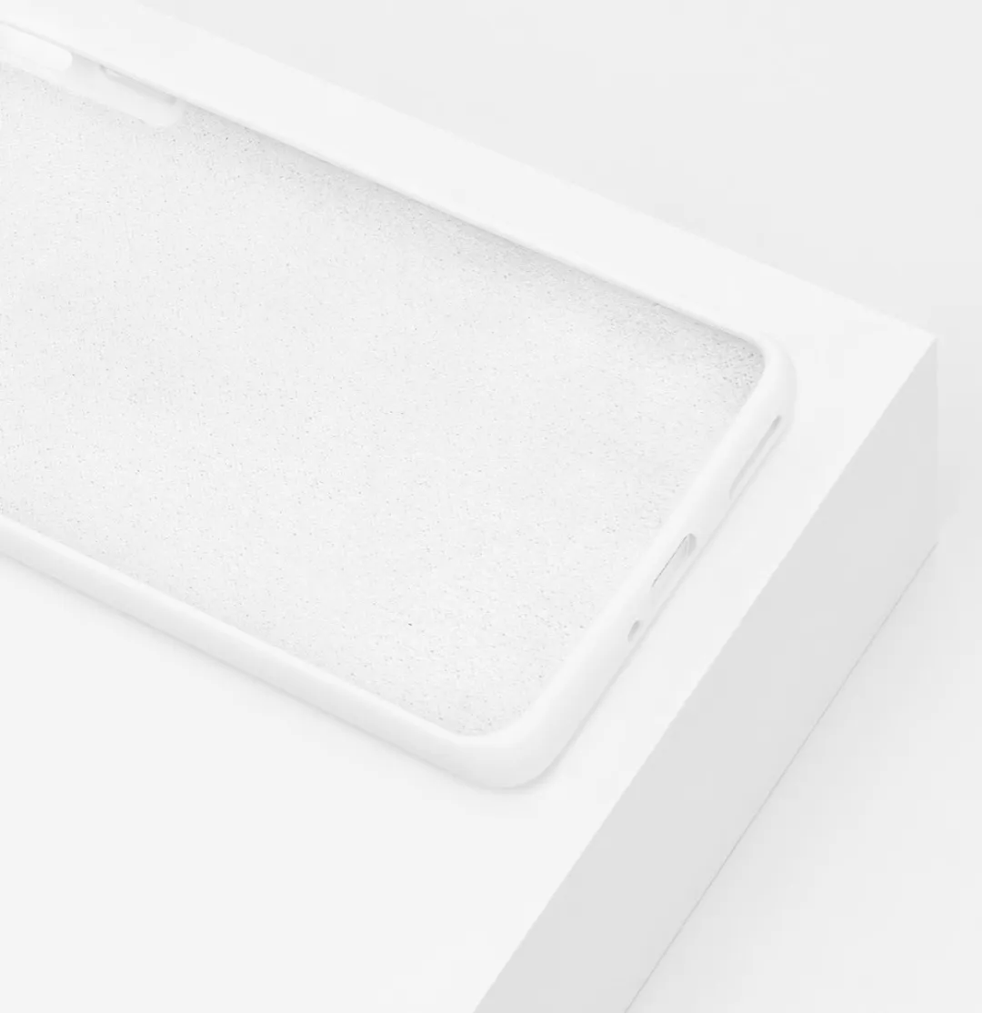 BMAX Siliconen Hoesje OnePlus 8 Pro - Wit