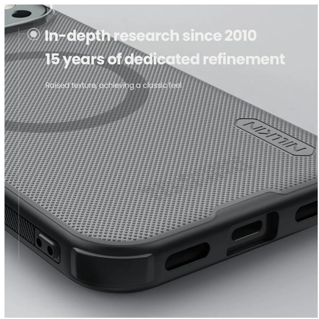 Nillkin Frosted Shield Hoesje Pixel 10/10 Pro - MagSafe/Qi2 - Transparant Zwart