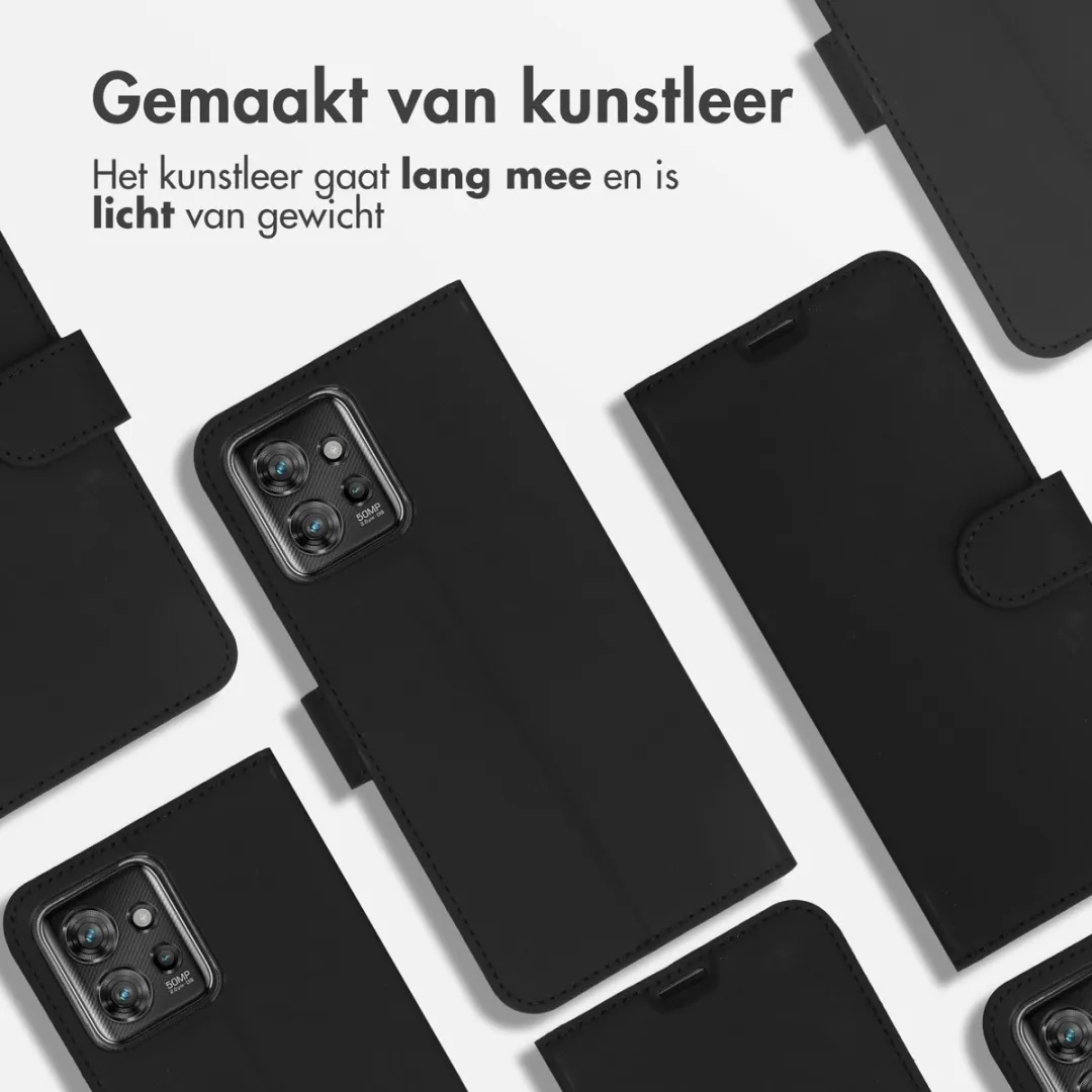 Accezz Hoesje Motorola ThinkPhone Wallet Softcase - 3 Pasjes - Zwart