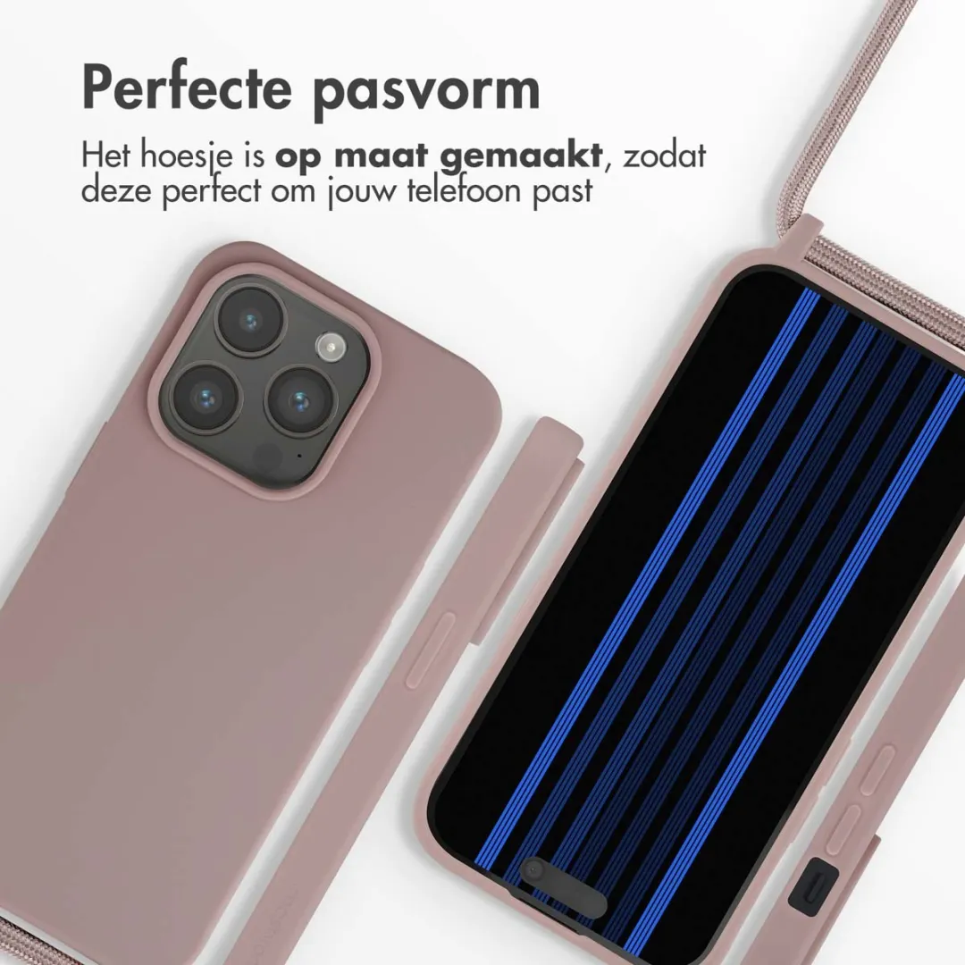 Imoshion iPhone 15 Pro Hoesje - Siliconen - Sand Pink - afbeelding 6 van 6