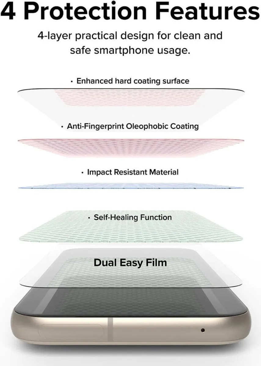 Ringke Screen Protector Google Pixel 8a - Dual Easy Film - 2 Stuks