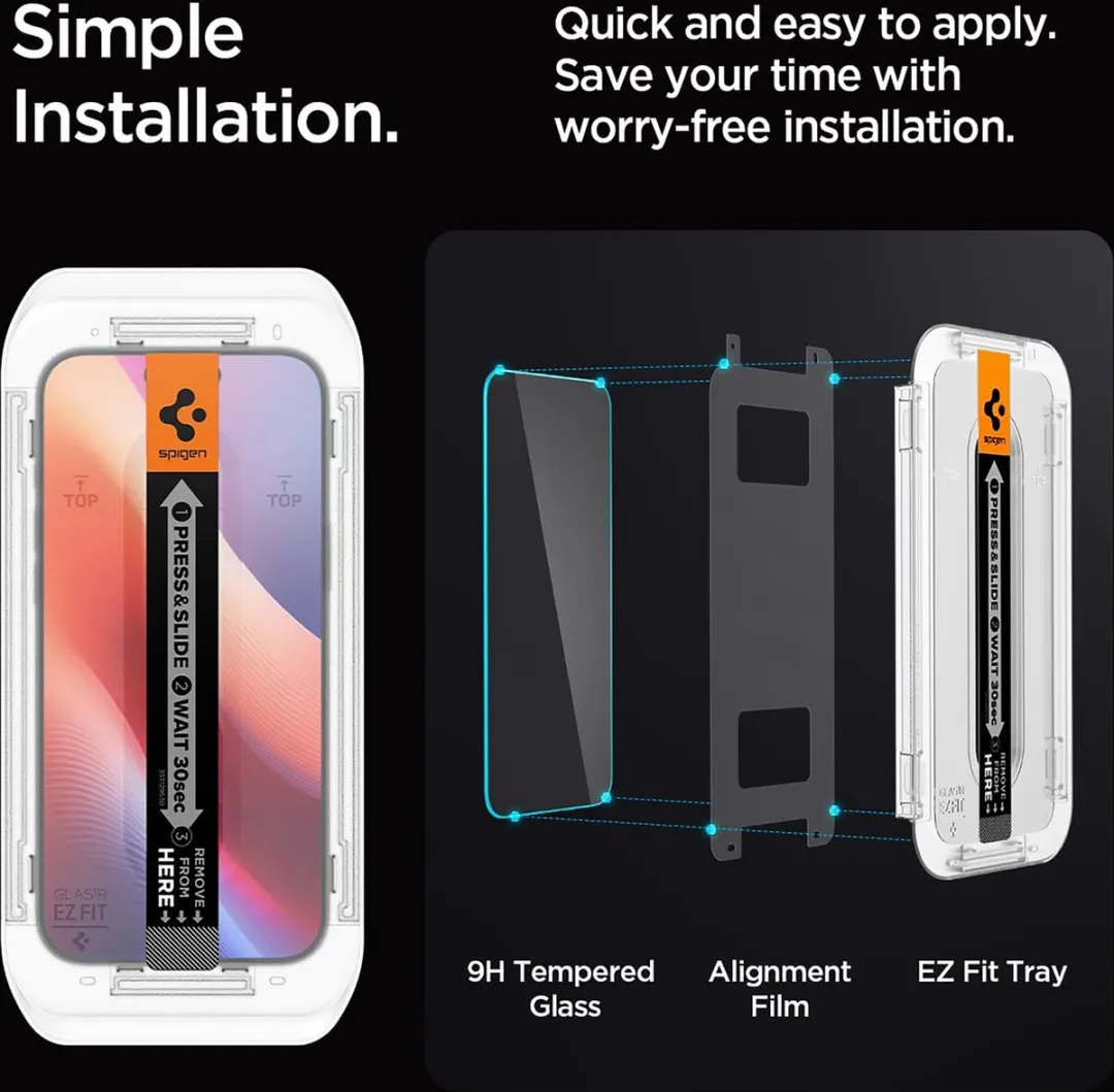 Spigen Tempered Glas iPhone 16/17 Pro Max - 2 Stuks