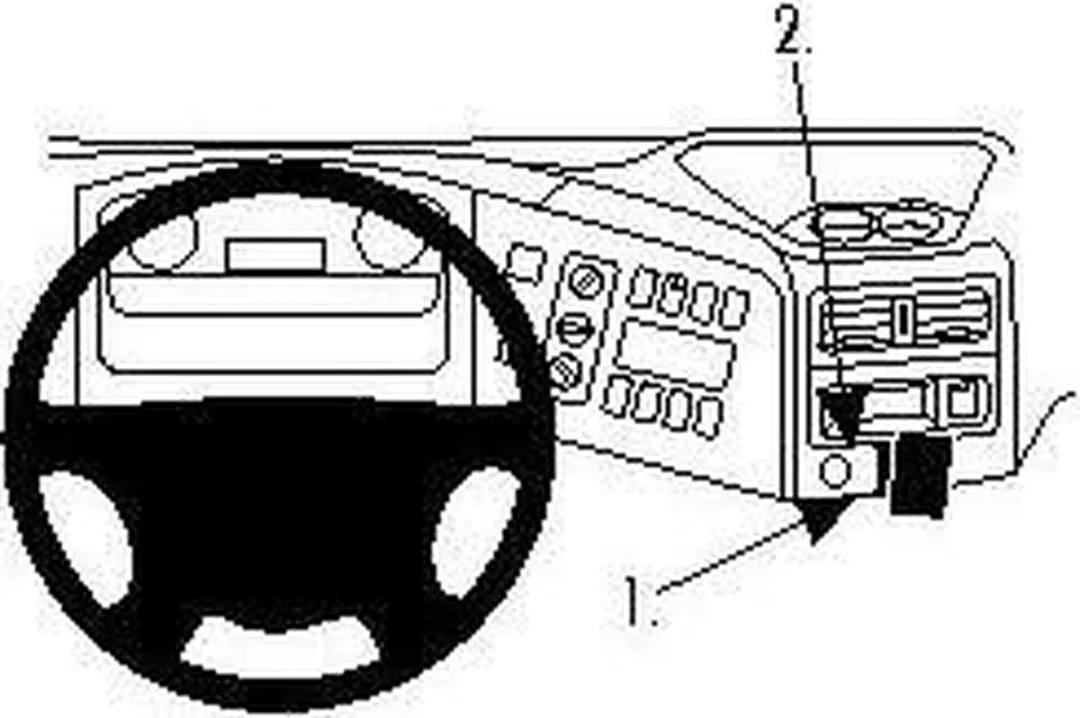 Brodit ProClip Mercedes Atego 854180 Houder - Angled Mount
