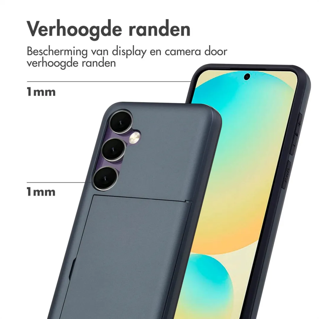 Imoshion Hoesje Samsung Galaxy S24 FE - 2 Pasjes - Donkerblauw
