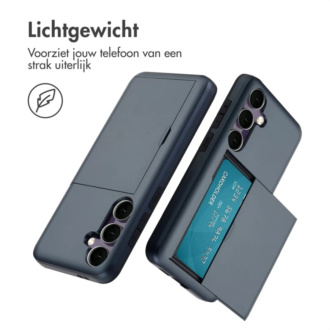 Imoshion Hoesje Samsung Galaxy S24 FE - 2 Pasjes - Donkerblauw