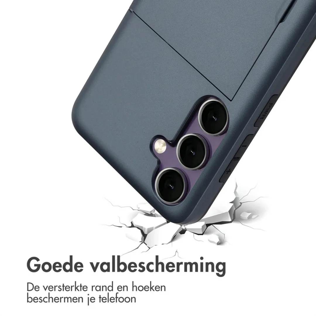 Imoshion Hoesje Samsung Galaxy S24 FE - 2 Pasjes - Donkerblauw