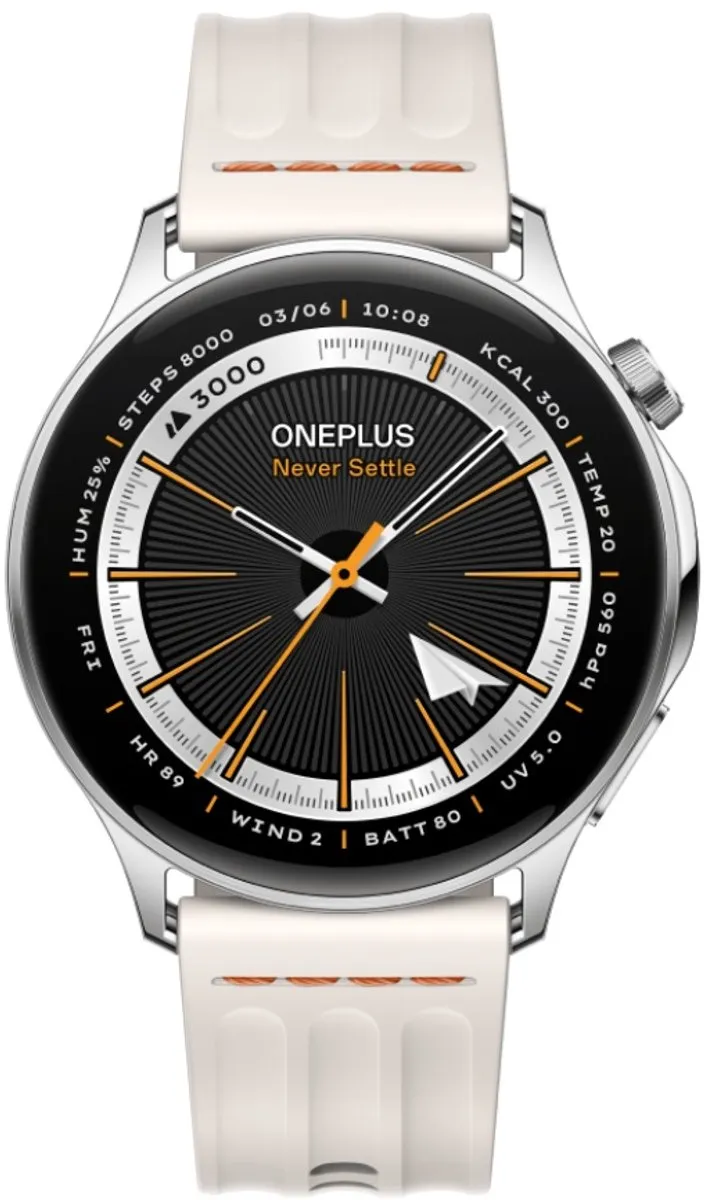 OnePlus Watch Lite OPWWE262 Smartwatch - 45mm - Zilverkleurig