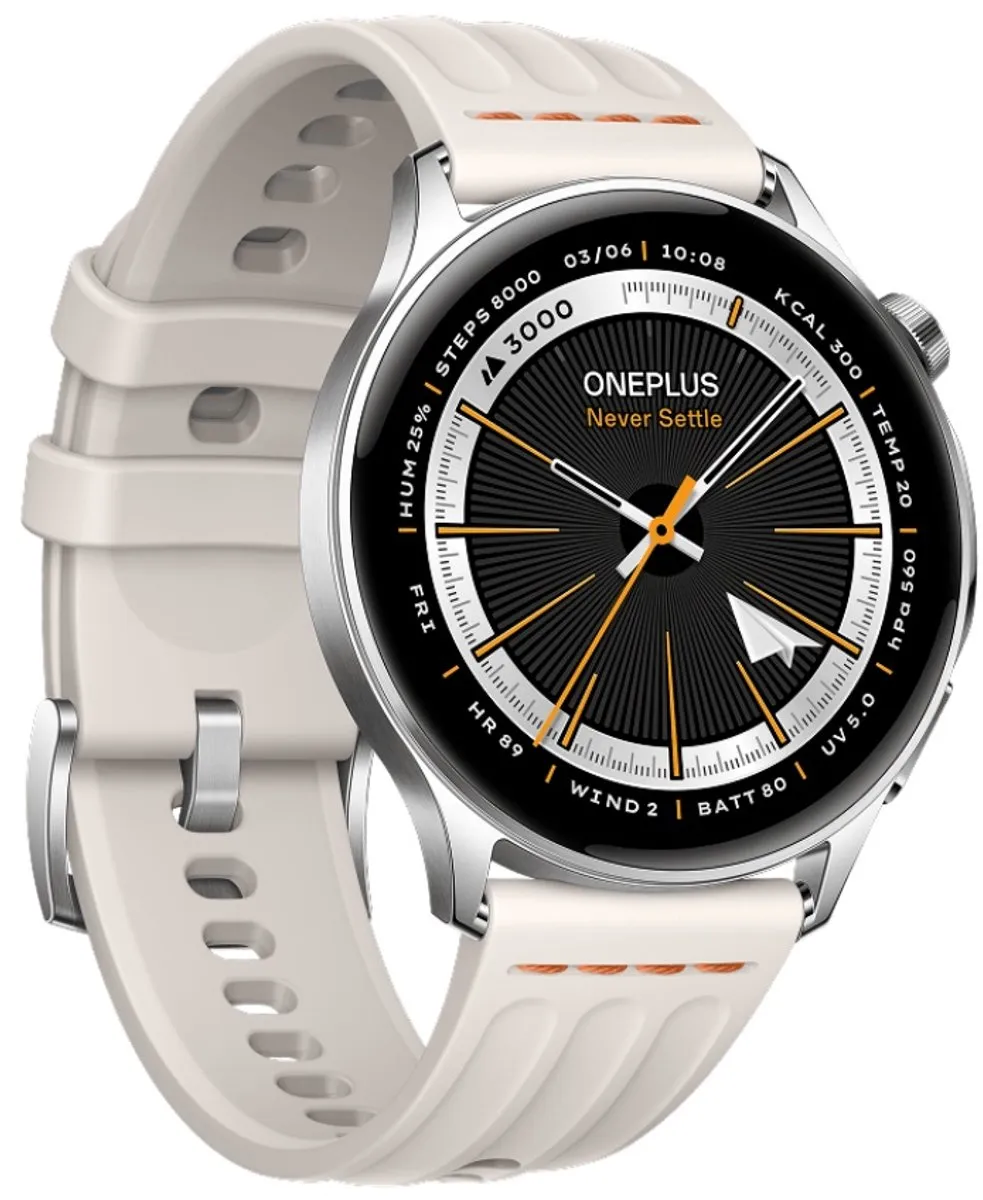 OnePlus Watch Lite OPWWE262 Smartwatch - 45mm - Zilverkleurig