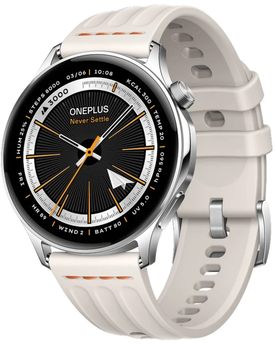 OnePlus Watch Lite - Smartwatch - Silver Steel - OPWWE262 - 44.98mm