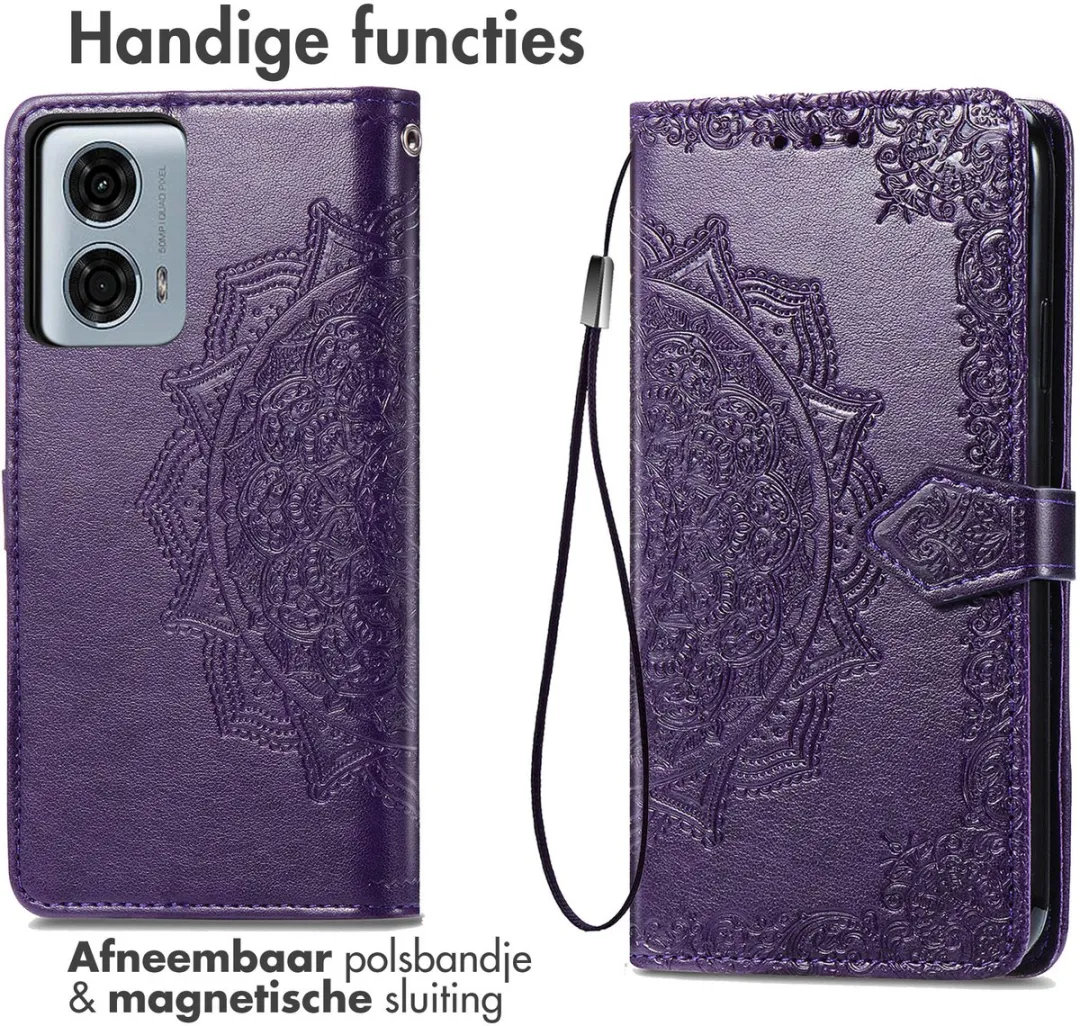 Imoshion Hoesje Motorola Moto G24 Power - 3 Pasjes - Paars