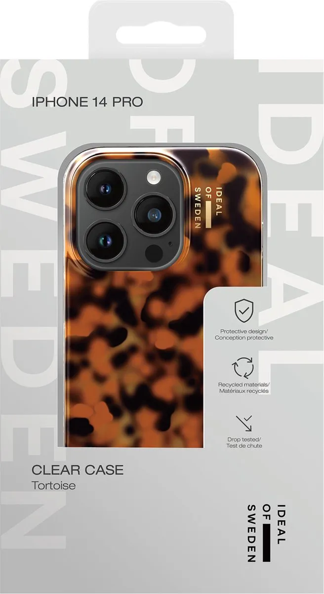iDeal of Sweden Clear Case iPhone 14 Pro - Tortoise - afbeelding 4 van 5