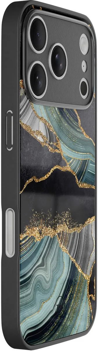 Casevibes iPhone 17 Pro Hoesje - Marble Jade Stone - TPU Glossy