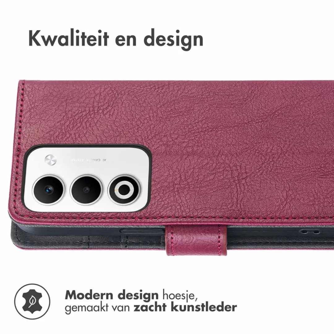 imoshion Hoesje Oppo A5 5G - 3 Pasjes - Bordeaux