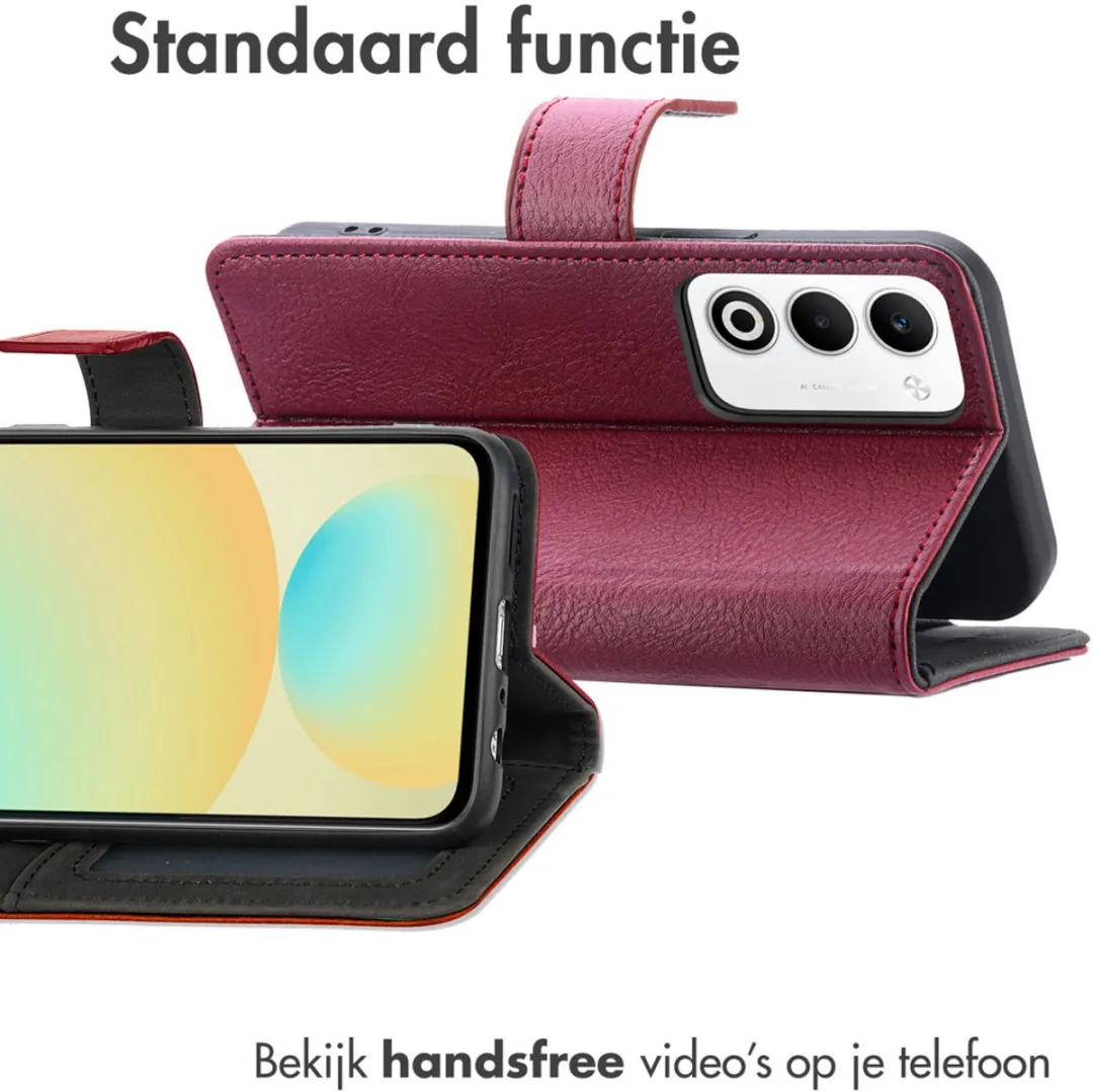 imoshion Hoesje Oppo A5 5G - 3 Pasjes - Bordeaux