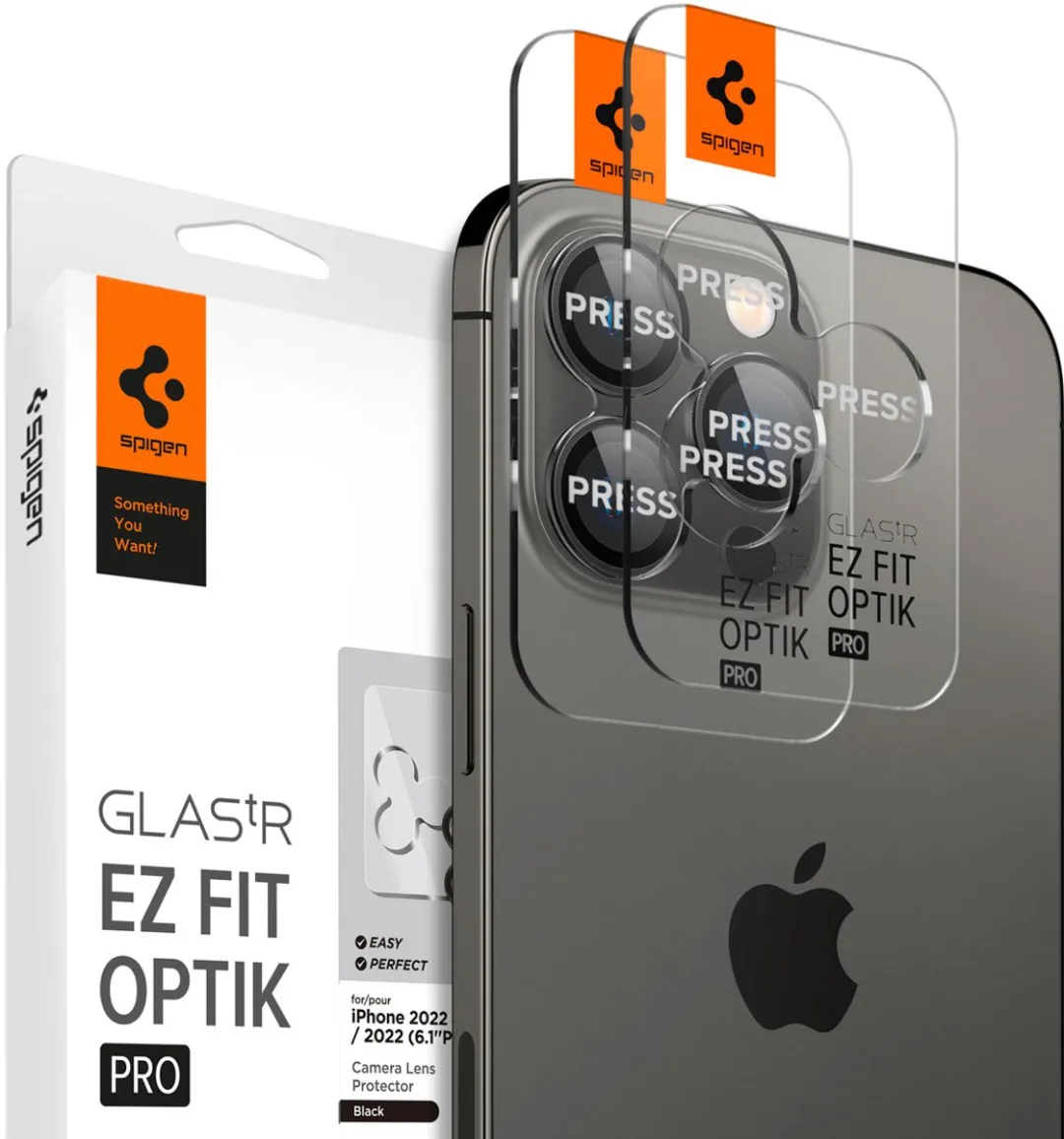 Spigen Cameralens Glass Protector AGL05205 - 2 Stuks - Zwart