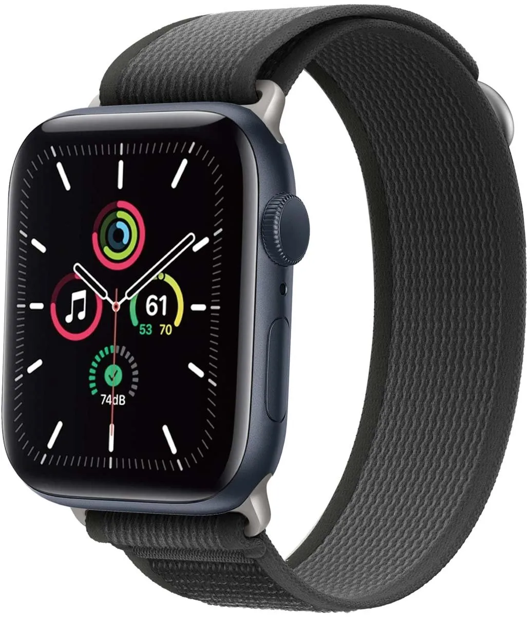Imoshion Nylon Trail Bandje Apple Watch 42mm - Zwart