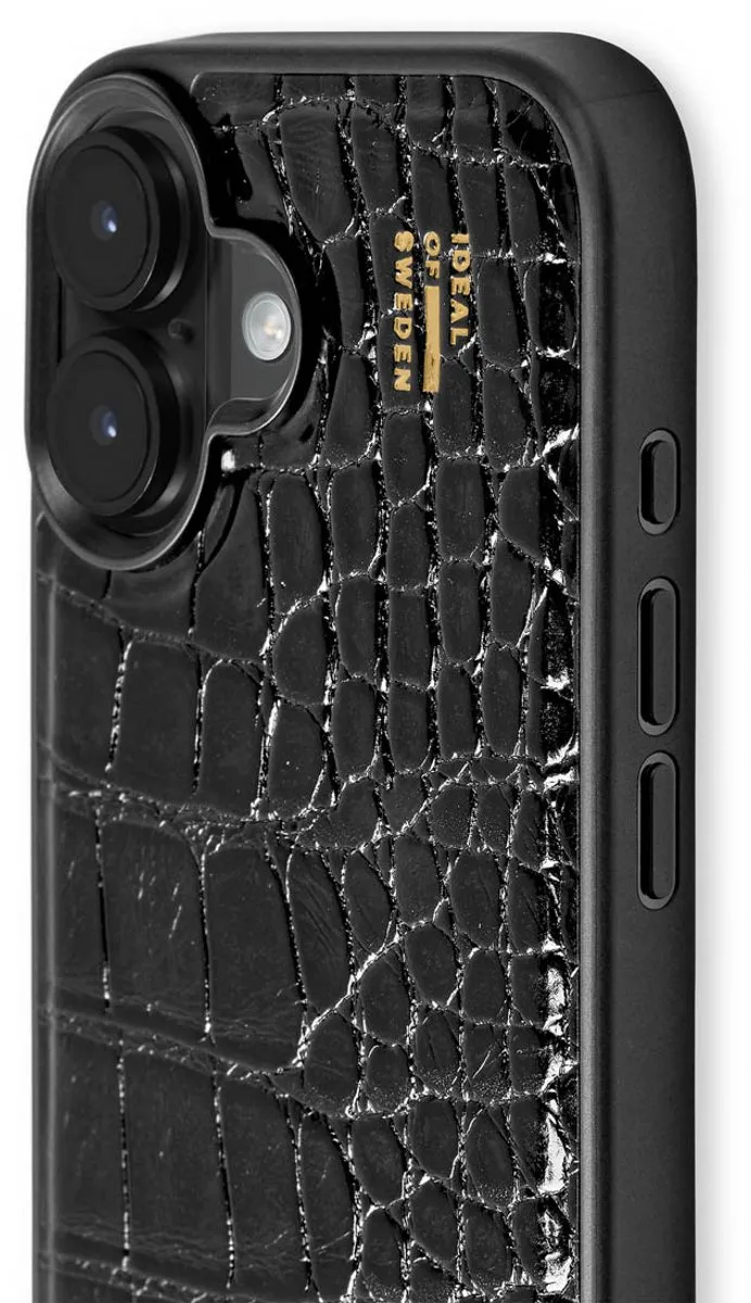 iDeal of Sweden Vegan Leather Backcover iPhone 17 - IDVLCMS-I2561-334 - Zwart