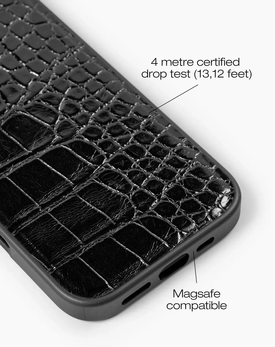 iDeal of Sweden Vegan Leather Backcover iPhone 17 - IDVLCMS-I2561-334 - Zwart