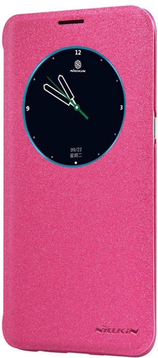 Nillkin Leather Case Samsung Galaxy S6 Edge+ Sparkle Series - Roze - afbeelding 4 van 6