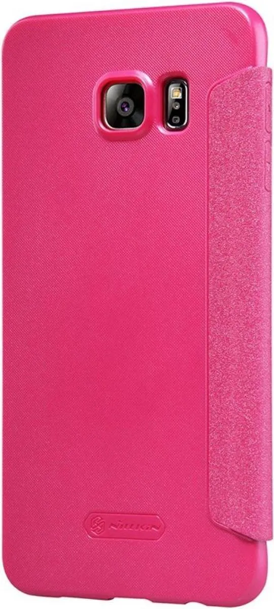 Nillkin Leather Case Samsung Galaxy S6 Edge+ Sparkle Series - Roze - afbeelding 5 van 6
