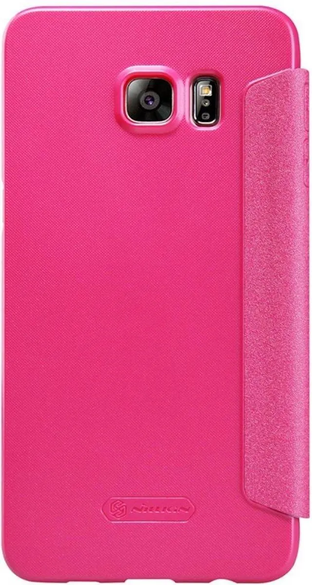 Nillkin Leather Case Samsung Galaxy S6 Edge+ Sparkle Series - Roze - afbeelding 3 van 6