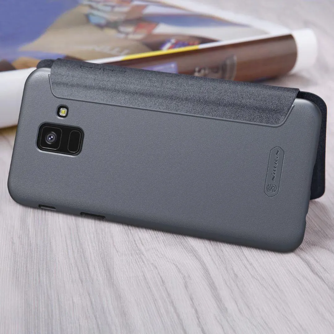 Nillkin Sparkle Series Samsung Galaxy A6 2018 Hoesje - Zwart - afbeelding 6 van 6