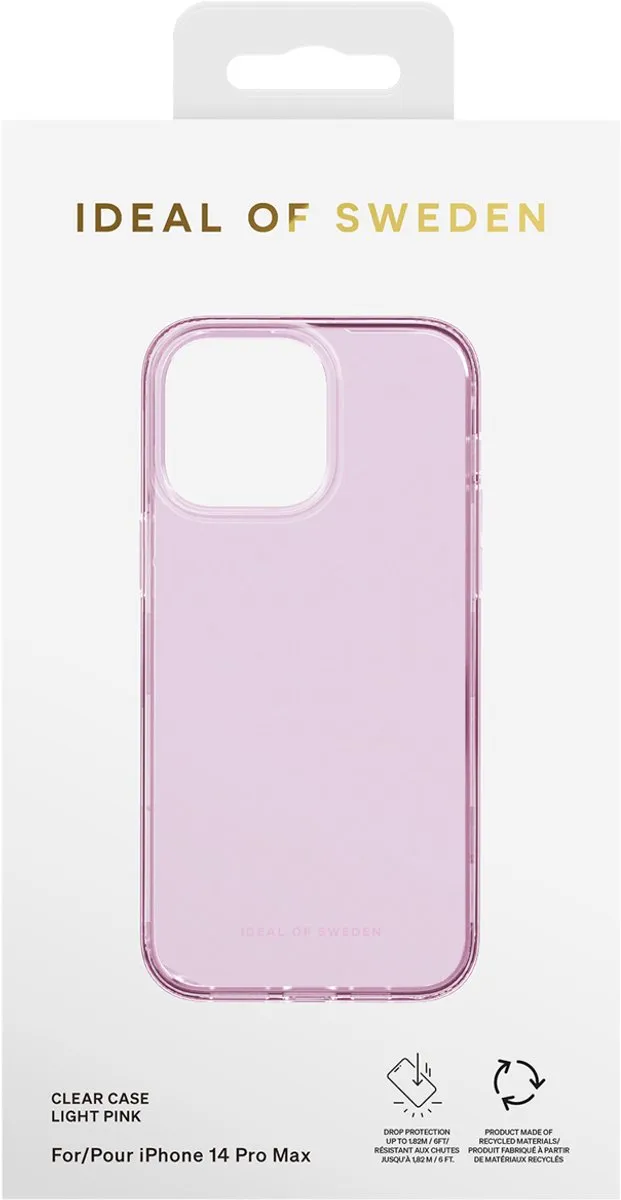 iDeal of Sweden Clear Case iPhone 14 Pro Max - Lichtroze