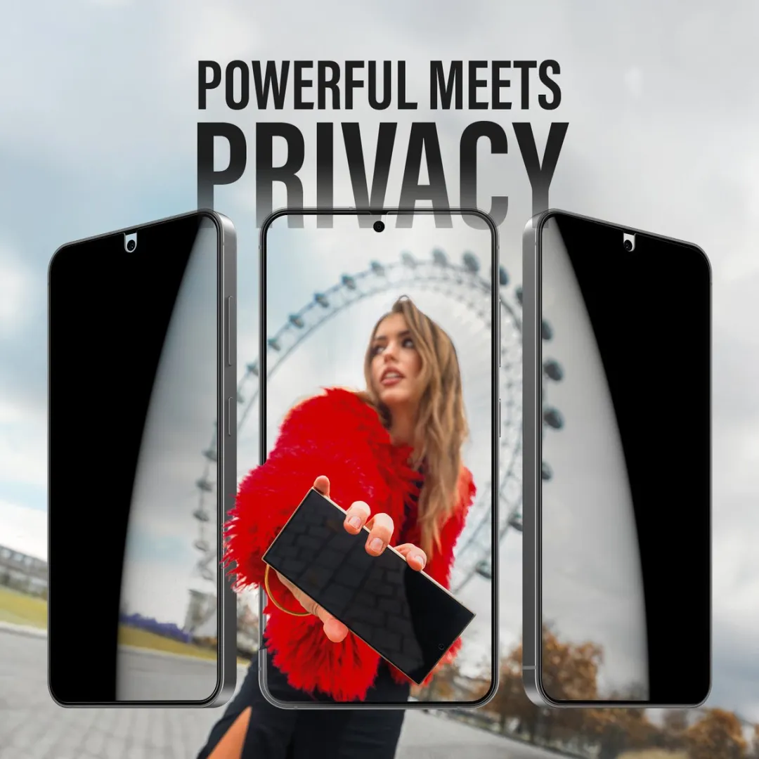 PanzerGlass Ultra-Wide Fit Privacy Screenprotector S25 Plus - Zwart