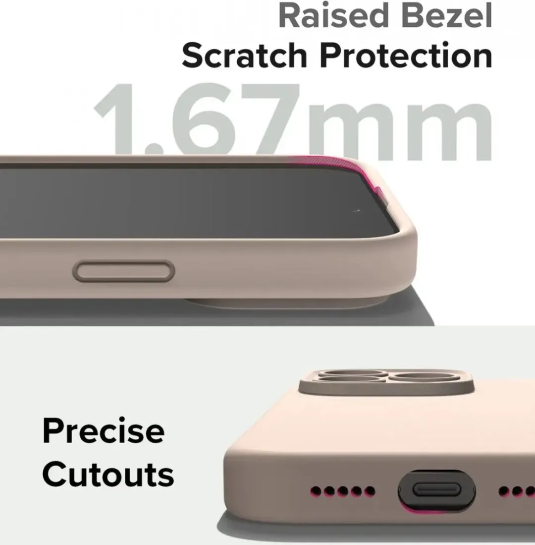 Ringke Silicone Hoesje iPhone 15 Pro - MagSafe Roze