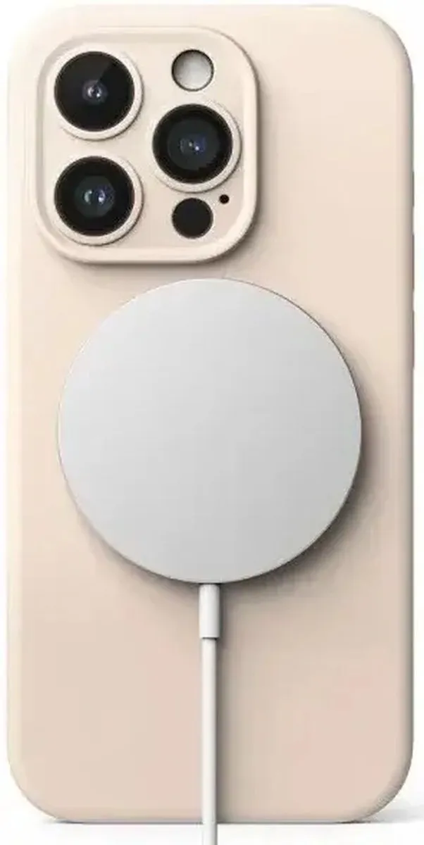 Ringke Silicone Hoesje iPhone 15 Pro - MagSafe Roze