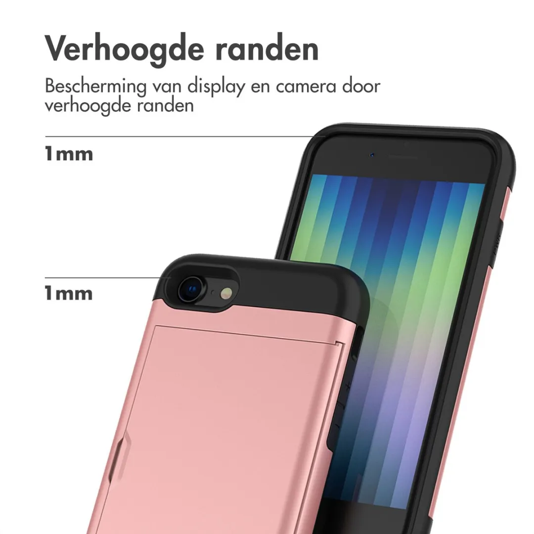 imoshion Hoesje Rosé Goud - voor iPhone SE/8/7 - 2 Pasjes