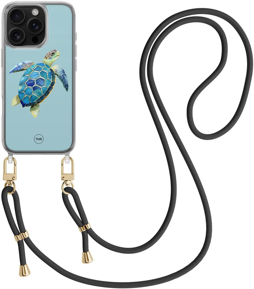 Casevibes Telefoonhoesje iPhone 16 Pro Schildpad - Blauw CV/A/i16P/C/018