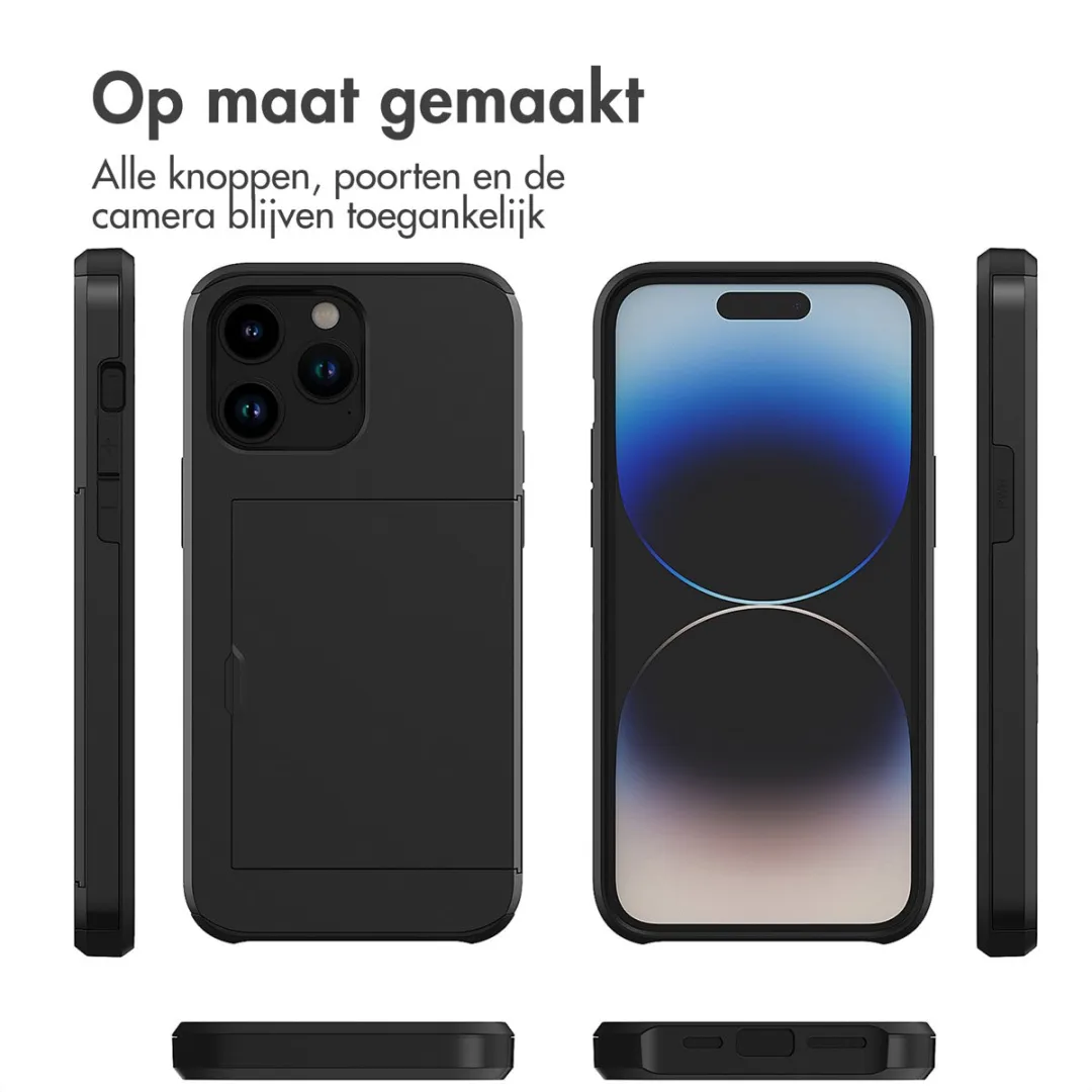 Imoshion Hoesje iPhone 14 Pro Max - 2 Pasjes - Zwart