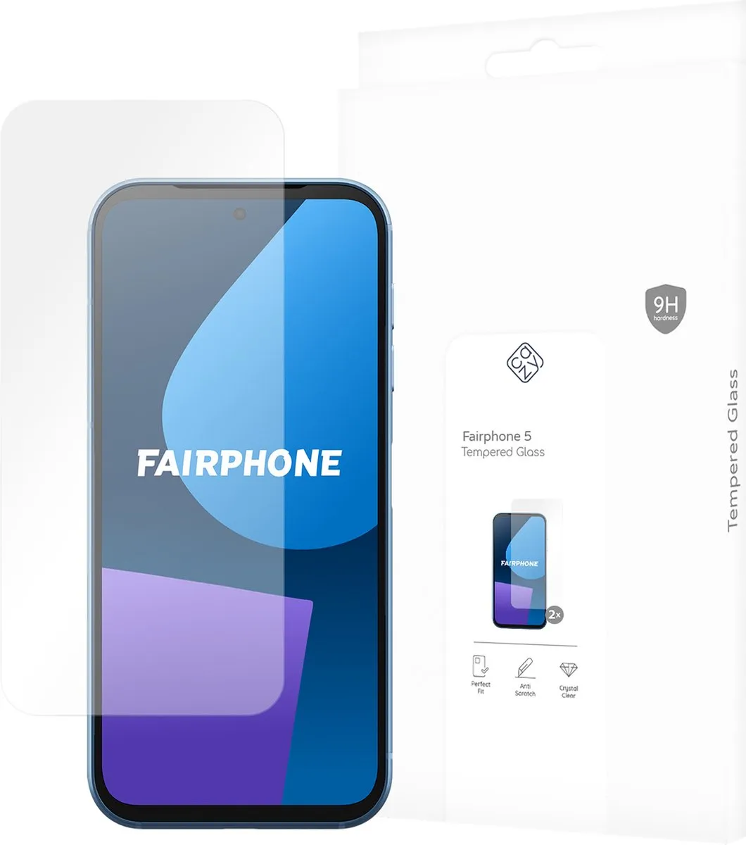 Just in Case Cazy Screenprotector Fairphone 5 - 2 Stuks
