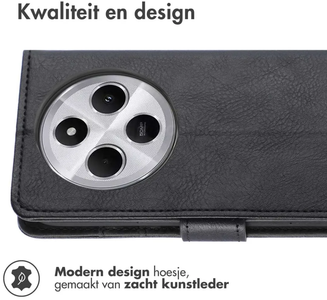 Imoshion Hoesje Xiaomi Redmi 14C - 3 Pasjes - Zwart