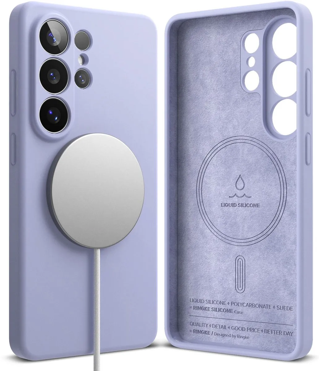 Ringke Silicone MagSafe Hoesje Paars