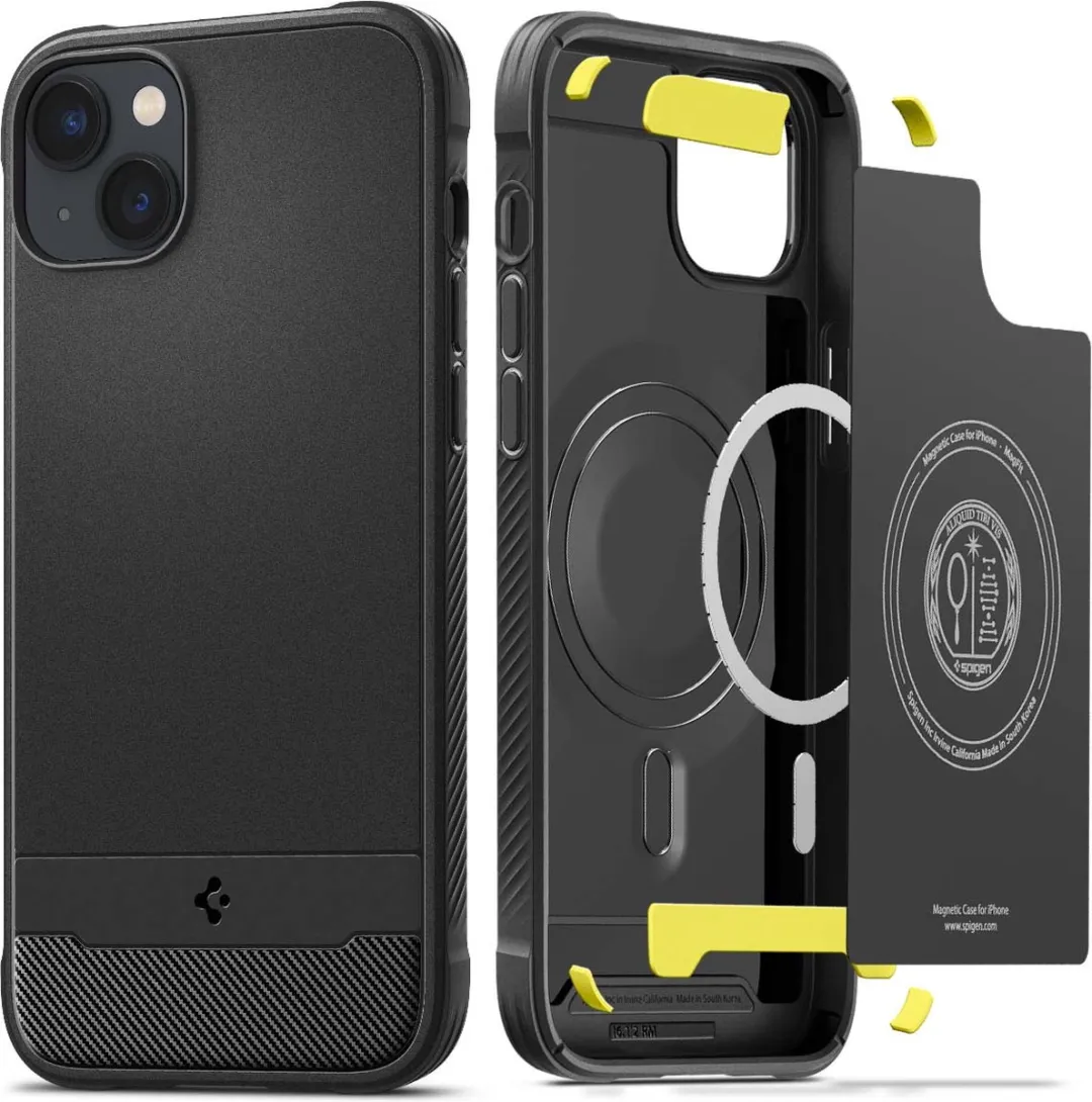 Spigen Rugged Armor Backcover ACS05036 - iPhone 14 - Zwart