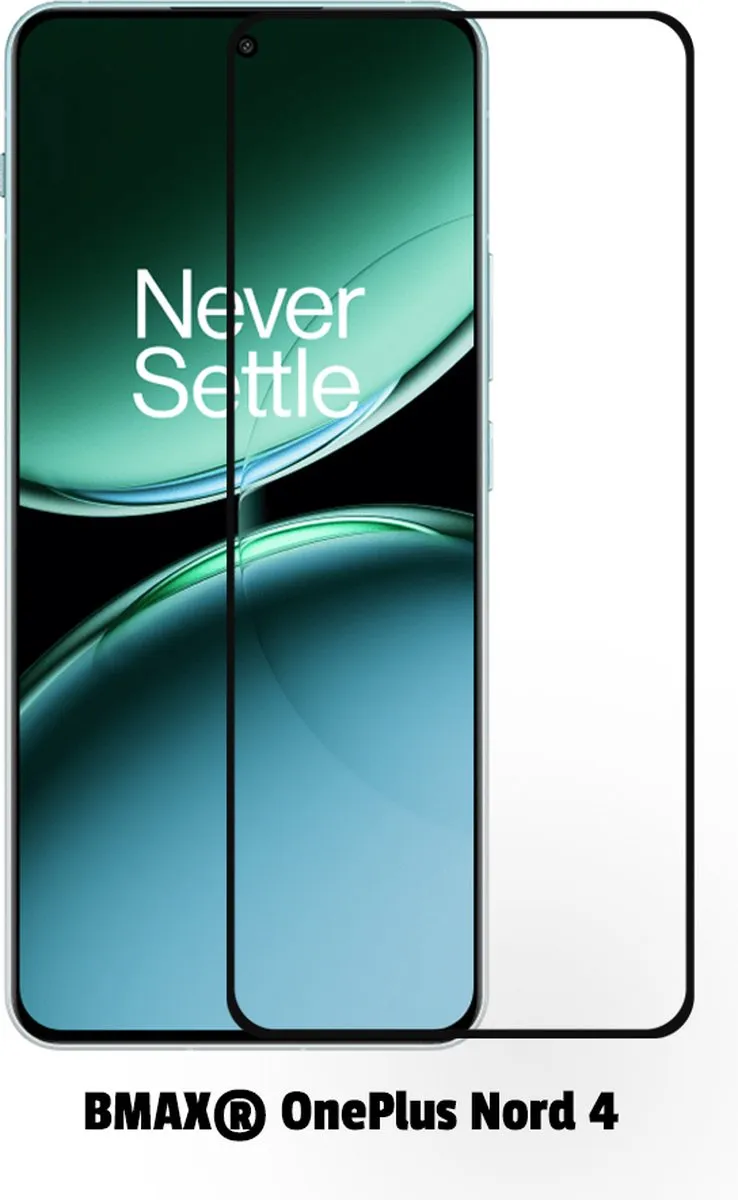 BMAX Screenprotector OnePlus Nord 4 - 2 Stuks - Zwart