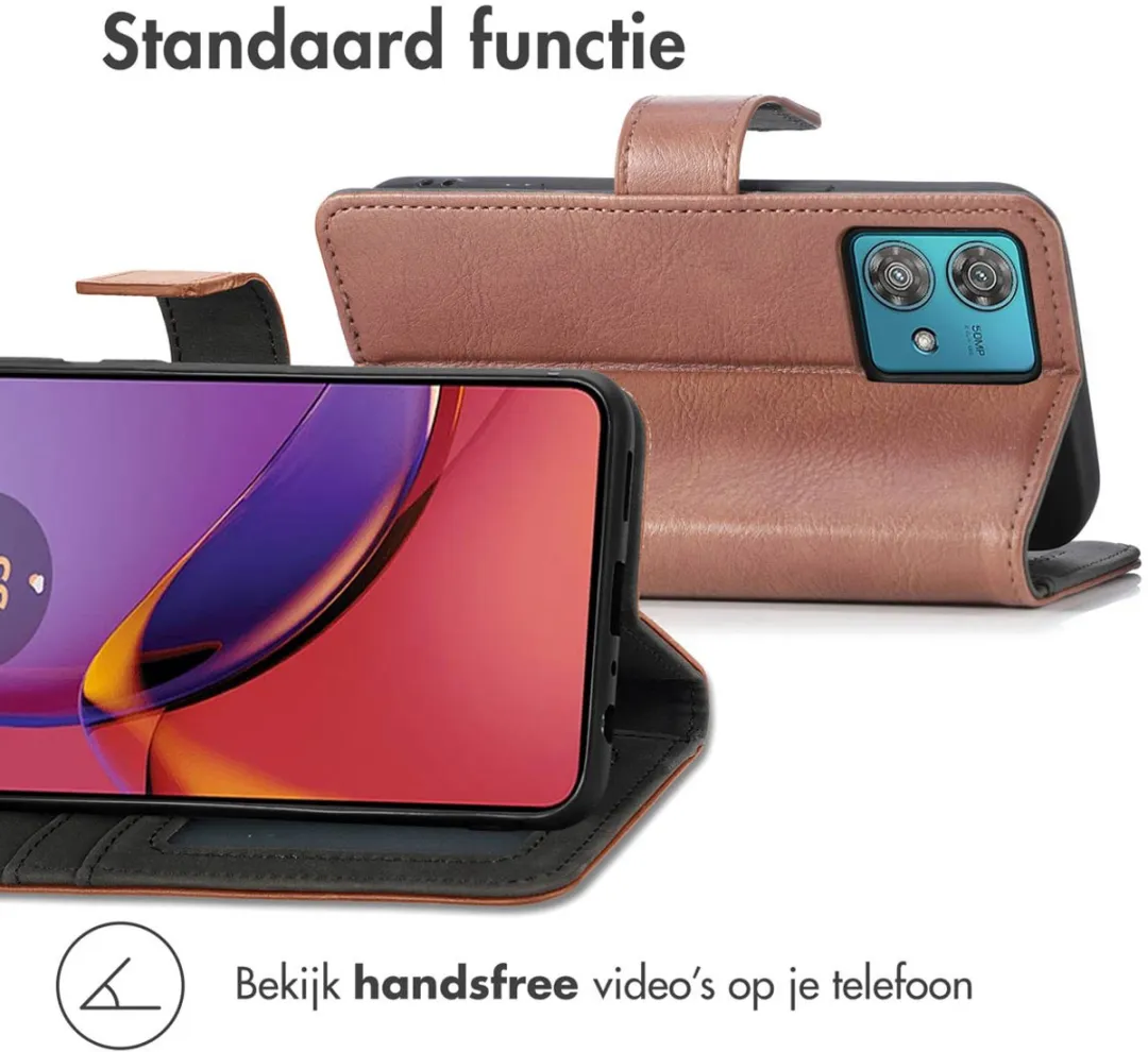 Imoshion Hoesje Motorola Moto G84 3 Pasjes - Bruin