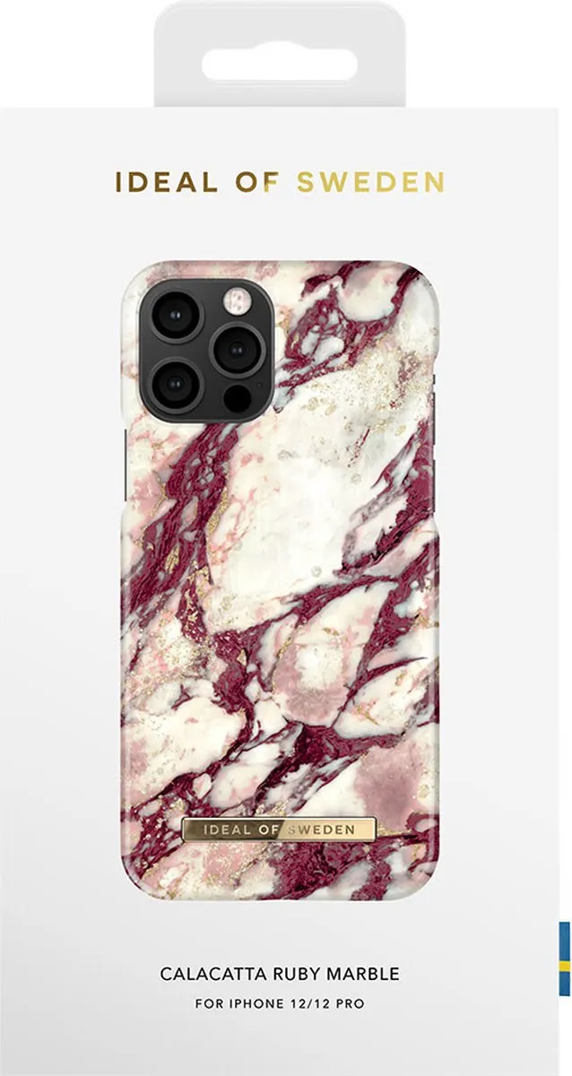 iDeal of Sweden iPhone 12/12 Pro Backcover - Calacatta Ruby Marble