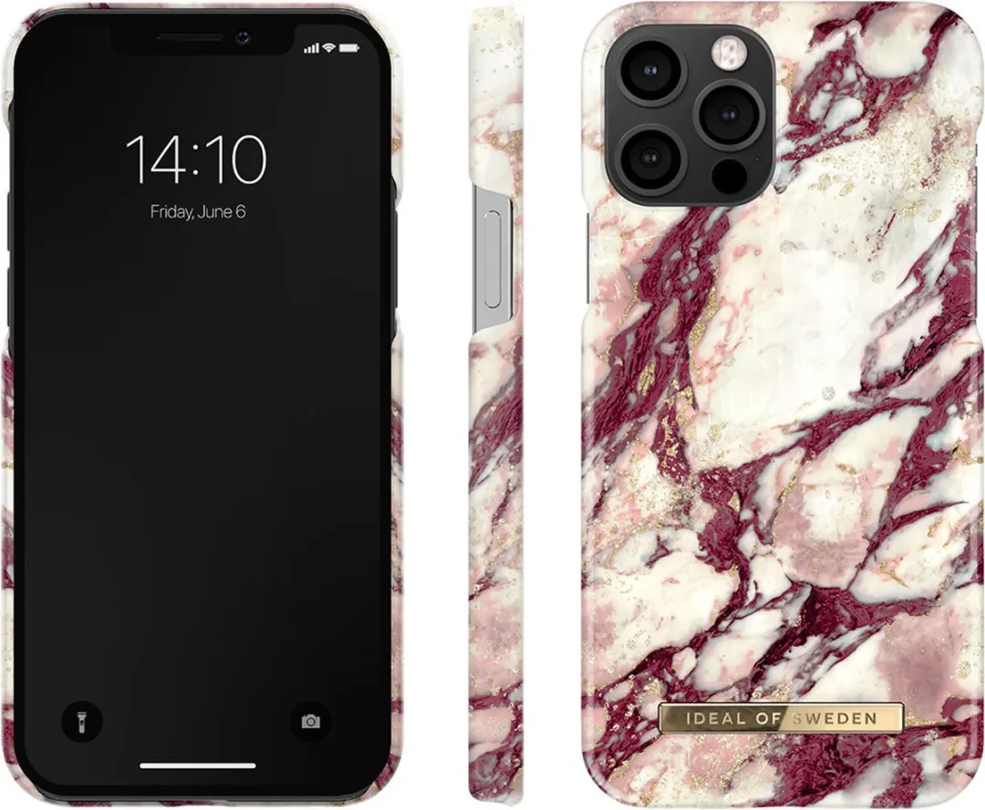 iDeal of Sweden iPhone 12/12 Pro Backcover - Calacatta Ruby Marble