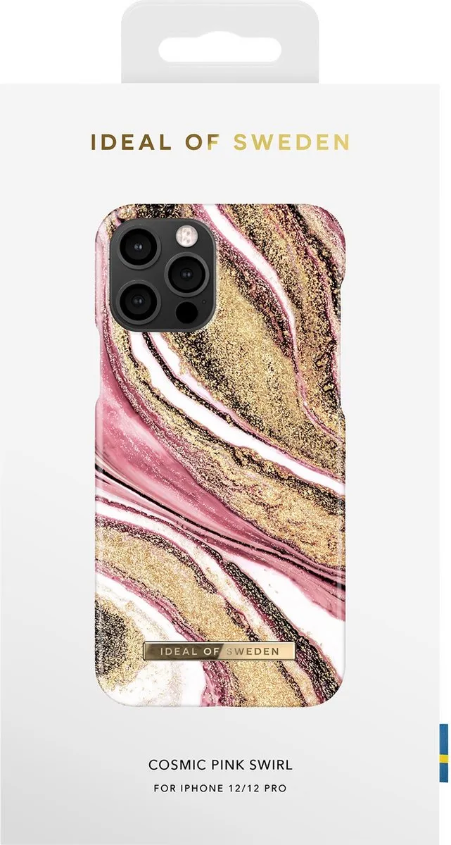 iDeal of Sweden iPhone 12/12 Pro Hoesje Cosmic Pink Swirl - afbeelding 4 van 4