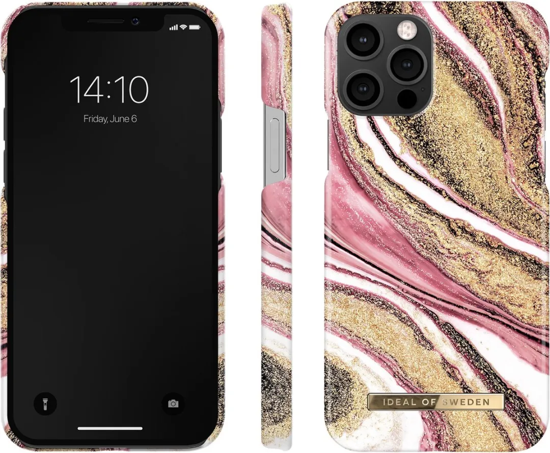 iDeal of Sweden iPhone 12/12 Pro Hoesje Cosmic Pink Swirl - afbeelding 3 van 4