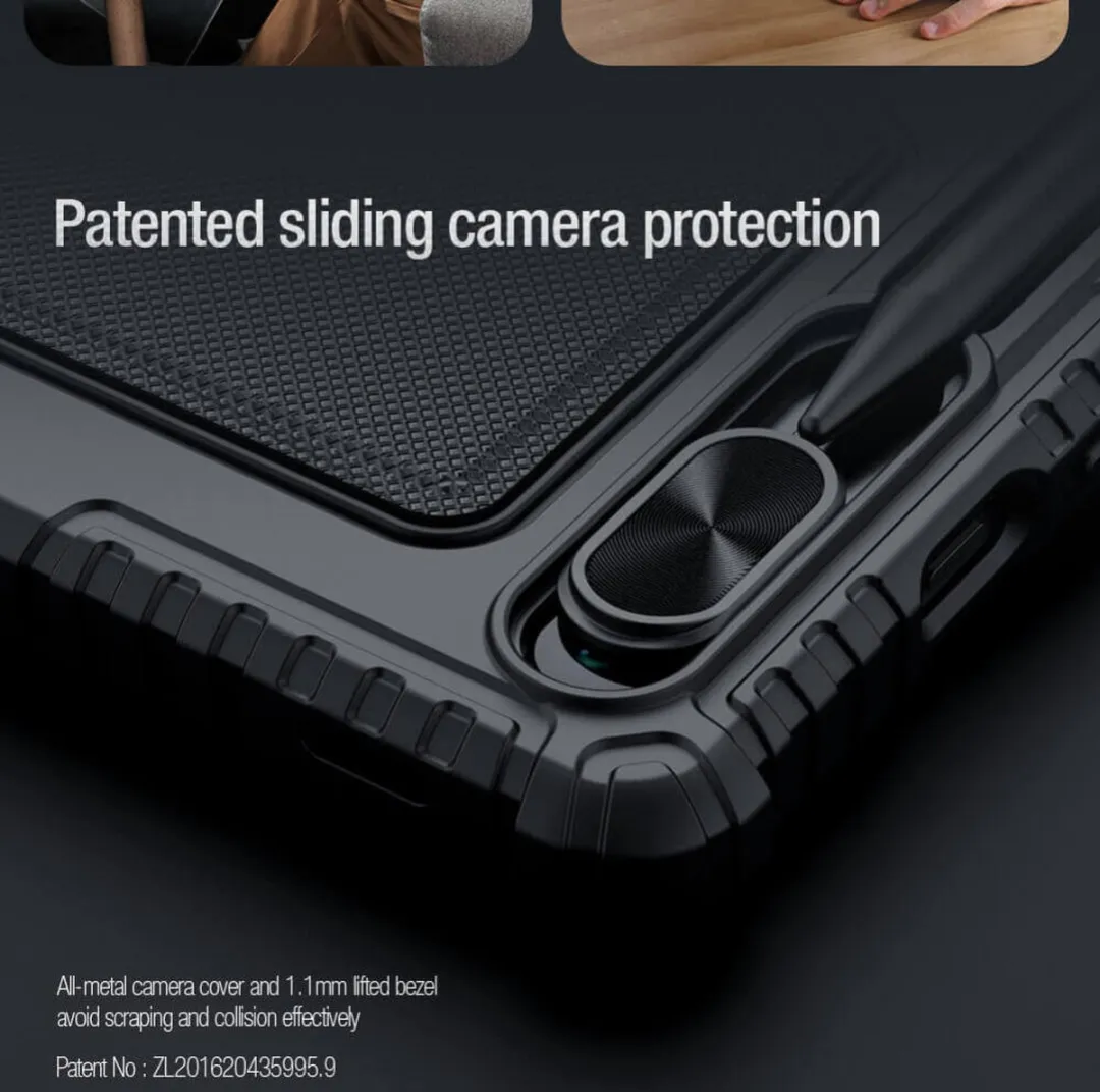 Nillkin Bumper Keyboard Case Tab S9 Plus - Bluetooth - Zwart