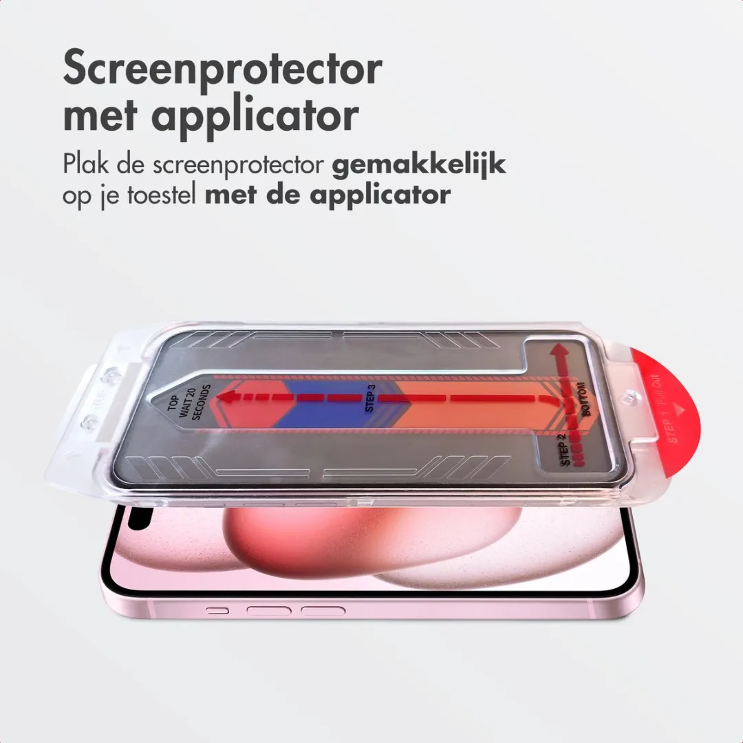 Accezz Screenprotector iPhone 15/16 - Gehard Glas Privacy